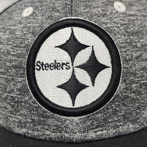 New Era 9FORTY Pittsburgh Steelers Black and Gray Velcroback - NWOT - Picture 2 of 8